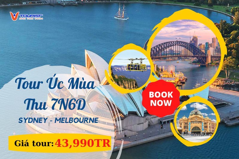 Tour Úc Mùa Thu 7N6Đ: Sydney - Melbourne