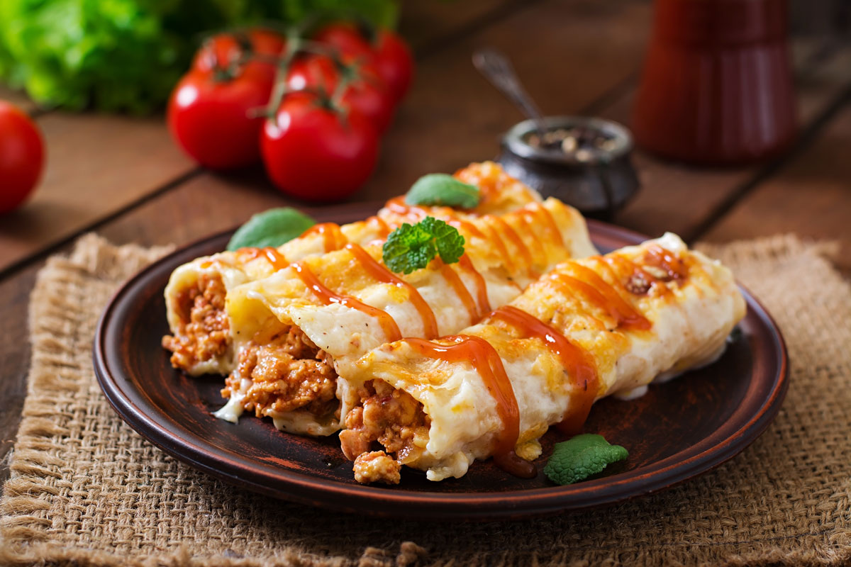 Enchiladas là một món ăn phổ biến ở Mexico