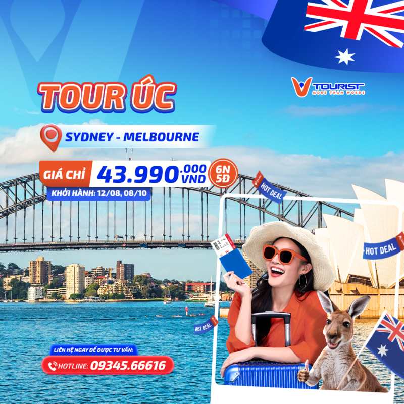 Tour Úc Mùa Đông 6N5Đ VTourist