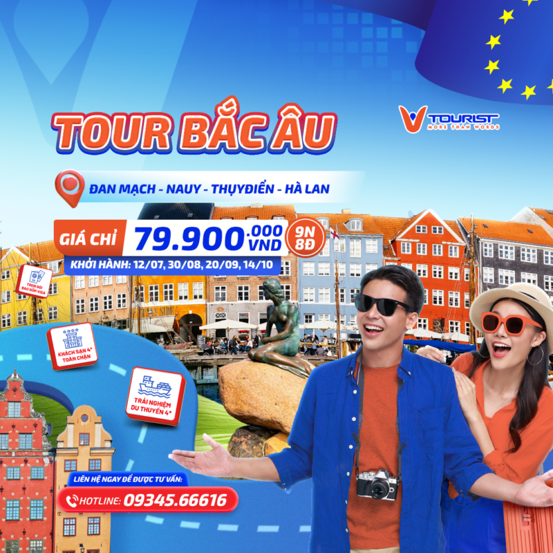 Tour Bắc Âu 11N10Đ VTourist