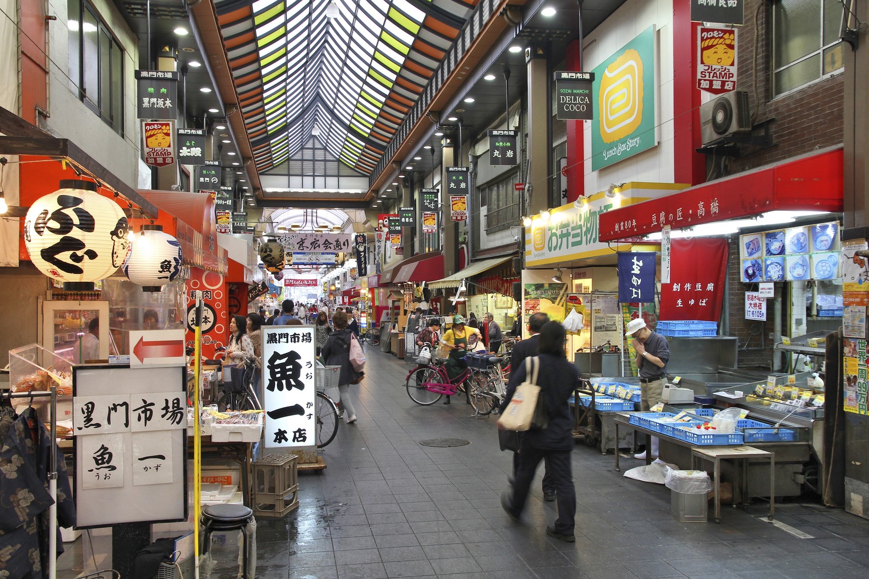 Chợ Kuromon truyền thống của Osaka