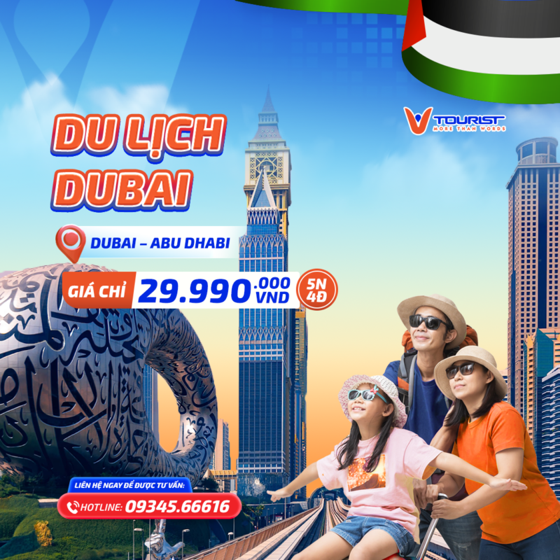 Tour Dubai 5N4Đ: Dubai - Abu Dhabi VTourist