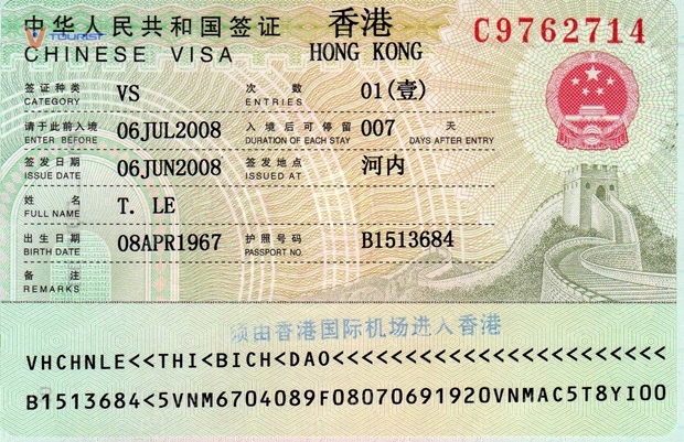 Xin visa Hong Kong Tự Túc