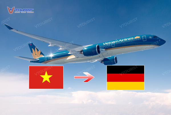 Chỉ có duy nhất chuyến bay của Vietnam Airlines khởi hành từ đầu Hà Nội là bay thẳng đến Đức