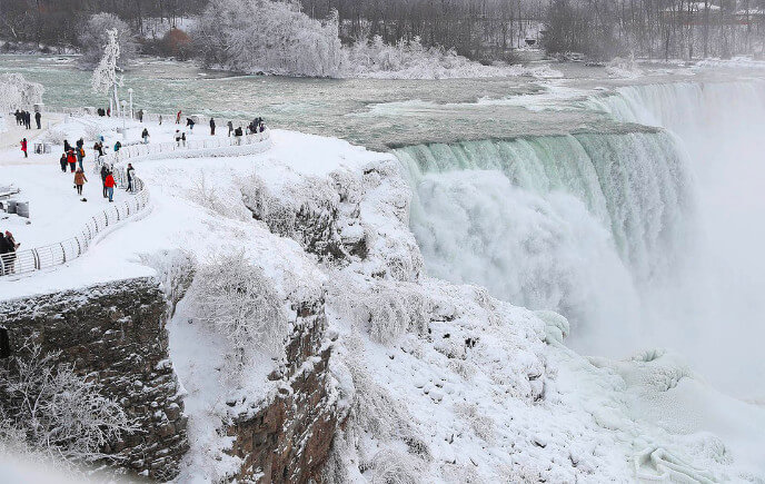 Thác Niagara vào mùa đông