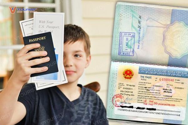 Hồ sơ xin visa Mỹ cho trẻ giống như với người lớn