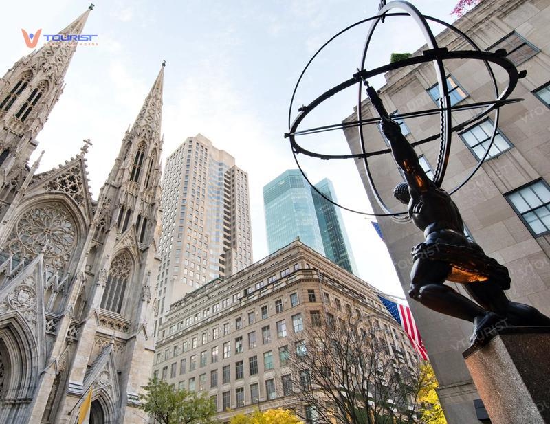 Rockefeller Center tọa lạc tại vị trí đắc địa gần các điểm tham quan nổi tiếng của New York