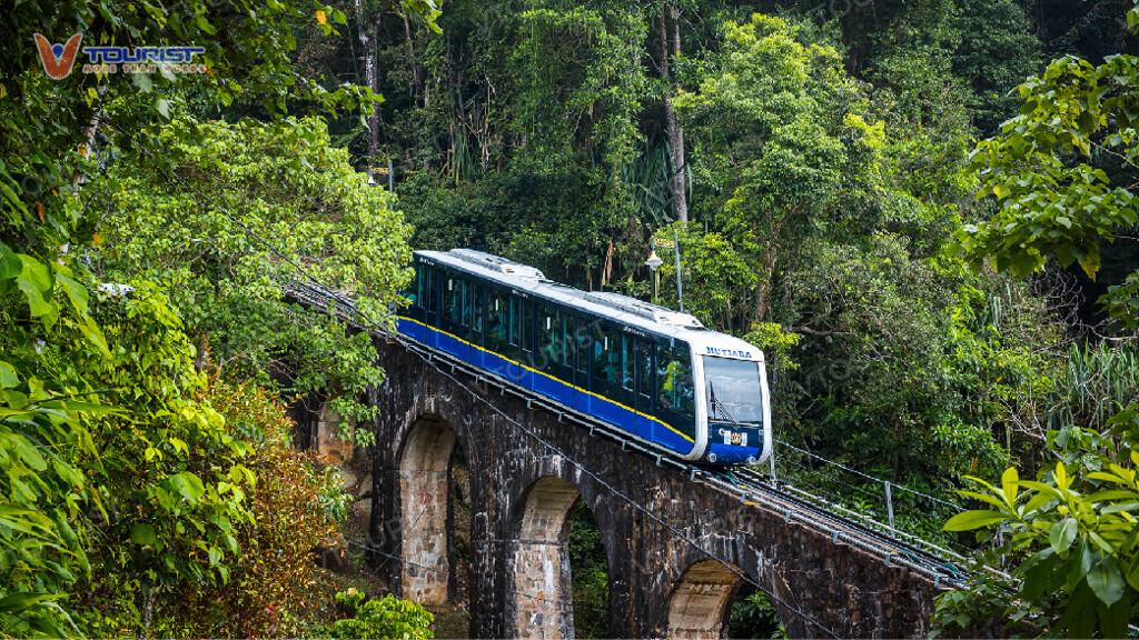 Penang Hill nổi tiếng với tuyến cáp treo chạy xuyên rừng