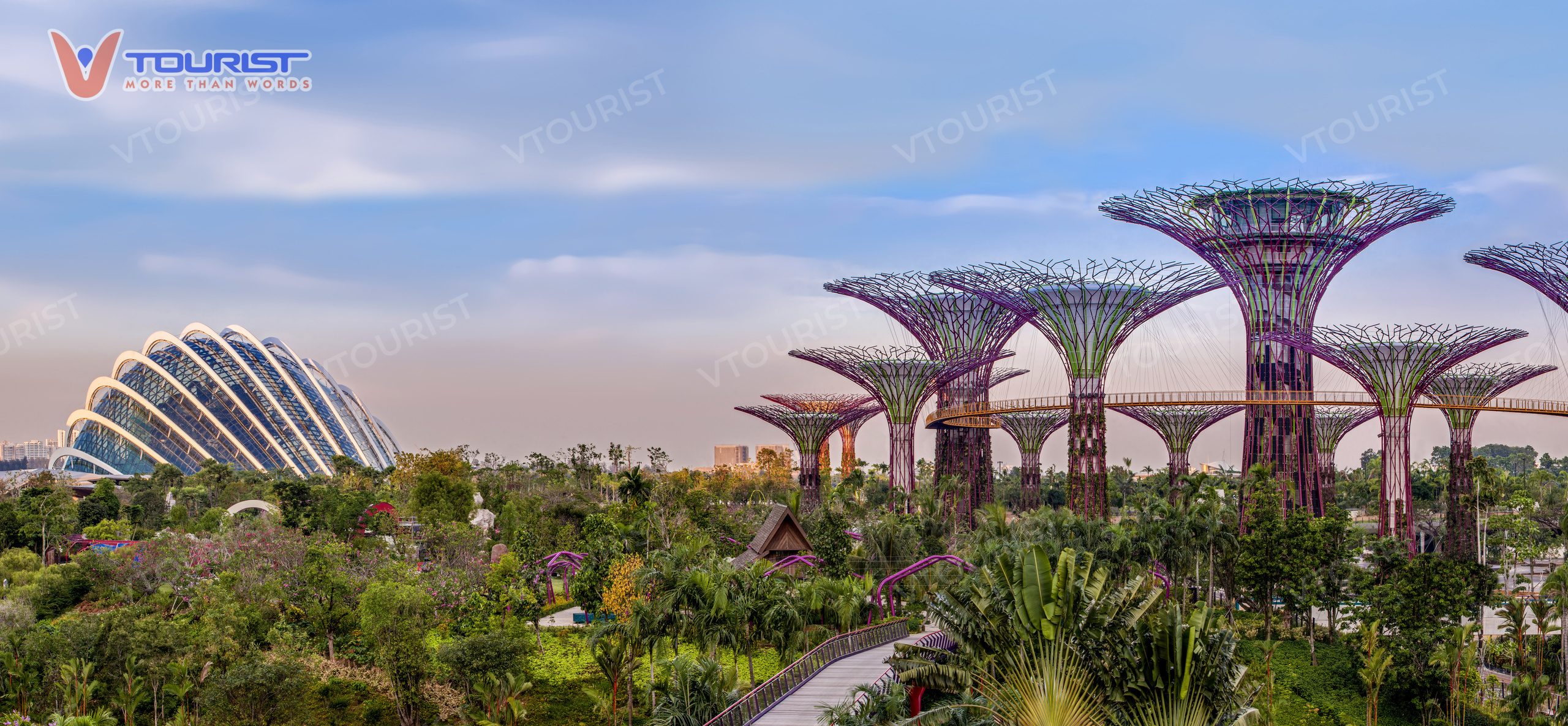 Gardens By The Bay được biết đến là công viên đô thị lớn nhất tại Singapore