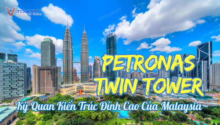 Tháp Đôi Petronas biểu tượng kiến trúc vĩ đại của Kuala Lumpur, từng là toà tháp cao nhất thế giới trước khi bị vượt mặt bởi Taipei 101 của Đài Loan