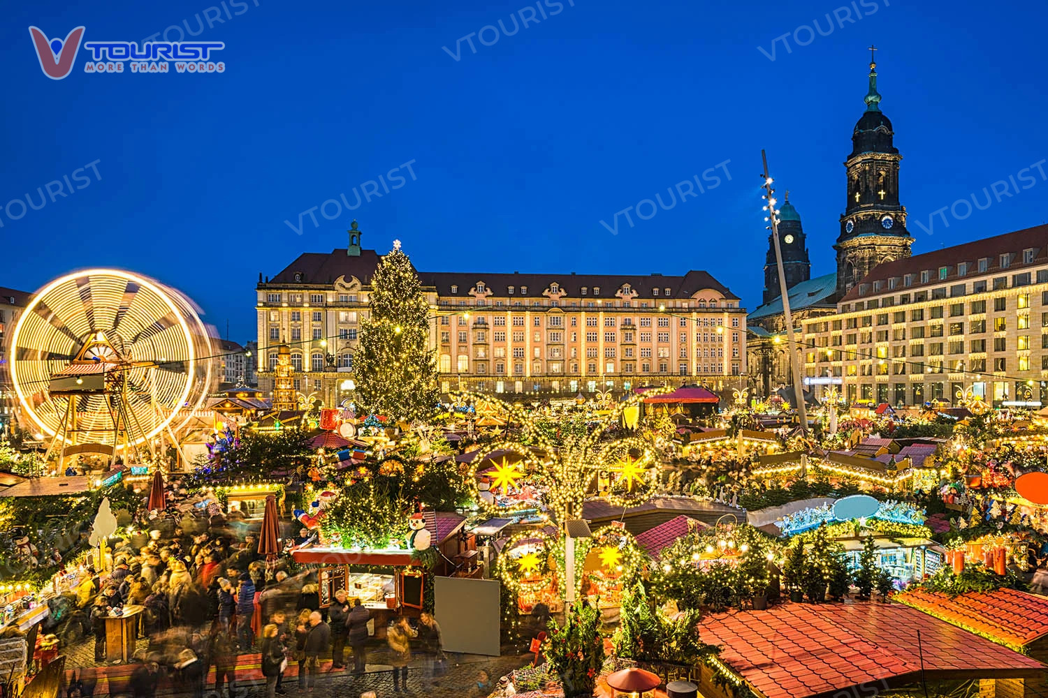 Chợ Christkindlmarkt là sự pha trộn hoàn hảo giữa văn hoá Pháp và Đức