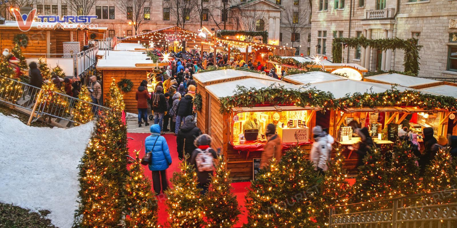 German Christmas Market mang đậm không khí Giáng sinh Châu Âu