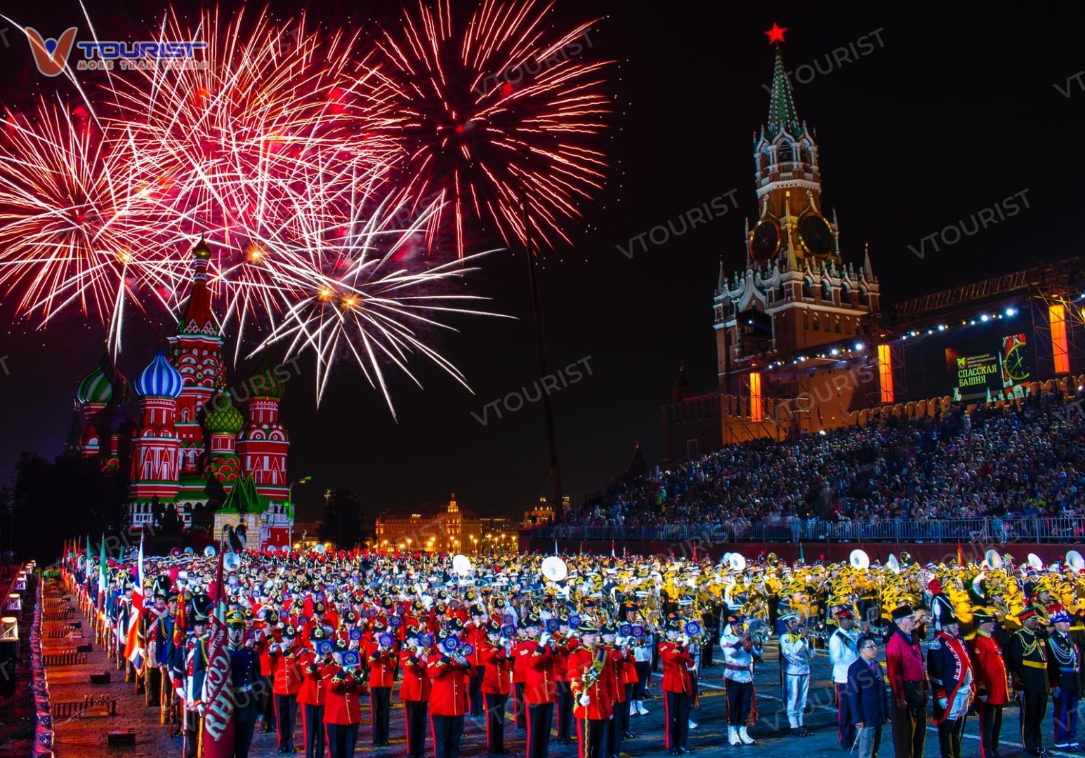 Sự kiện âm nhạc quân đội Spasskaya Tower International Military Music Festival đẳng cấp quốc tế tại Nga