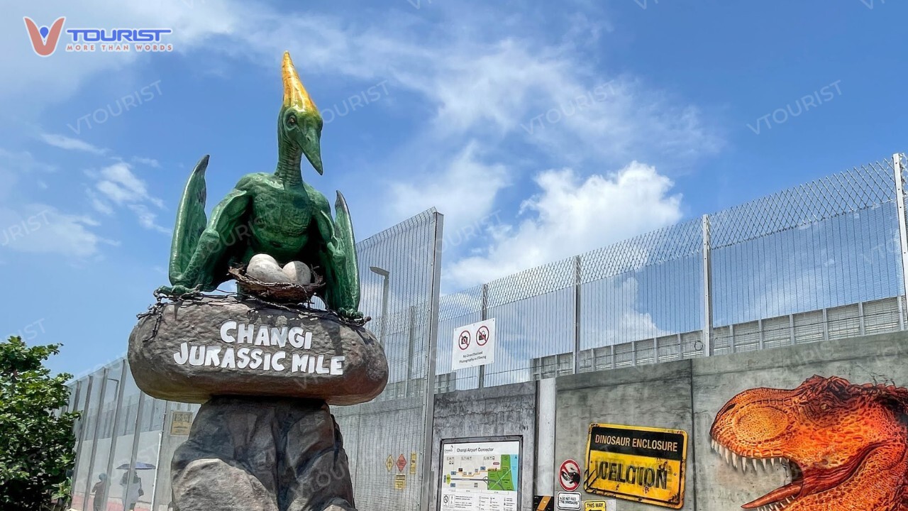 Công viên Jurassic Mile là công viên khủng long ngoài trời lớn nhất Singapore