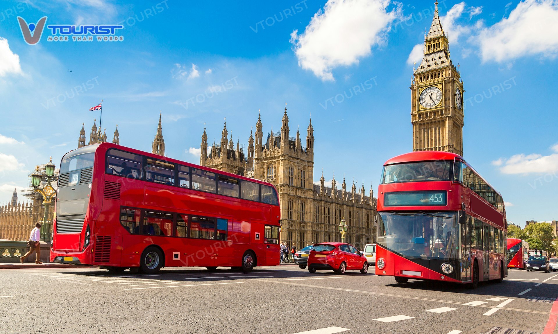 Xe bus du lịch 2 tầng đặc trưng của London