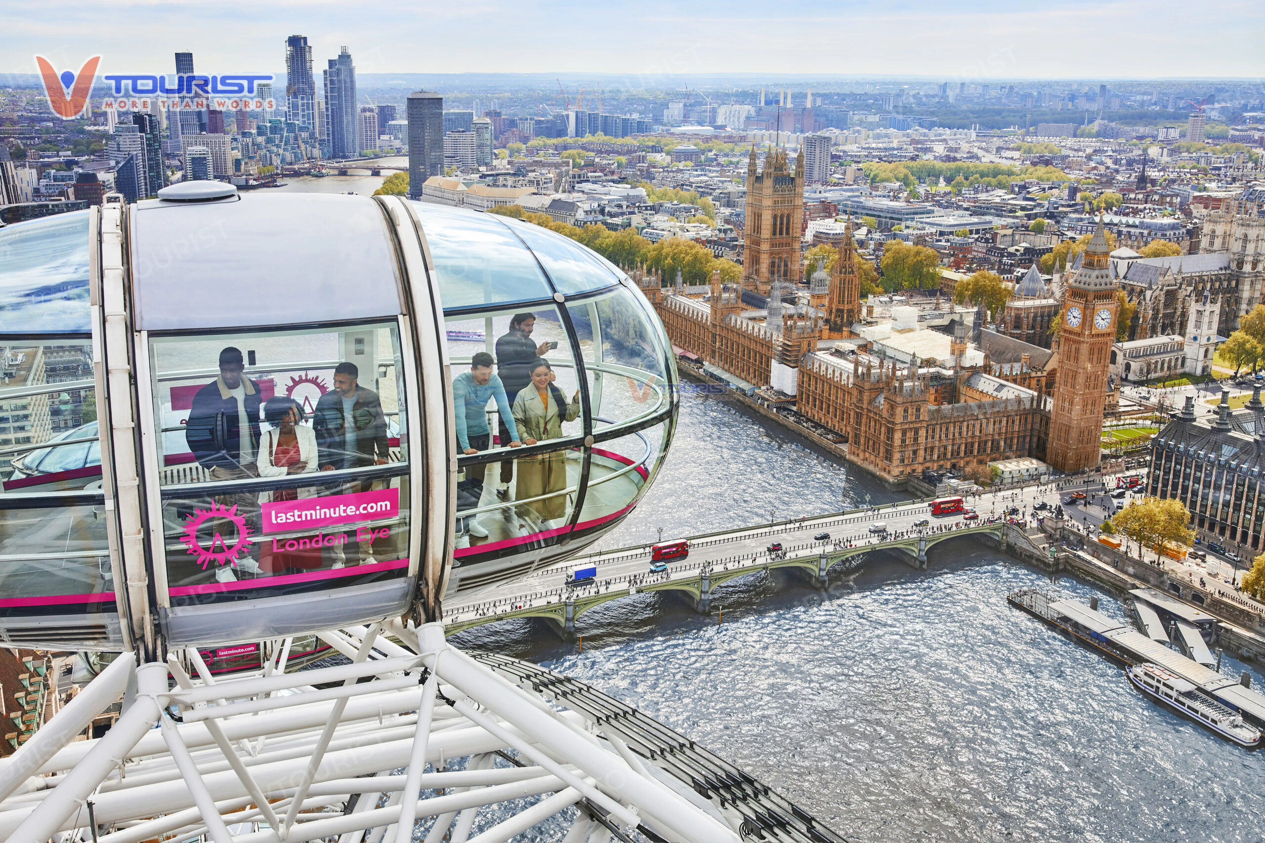 Tầm nhìn ngắm trọn vẻ đẹp của London từ trên Cabin London Eye