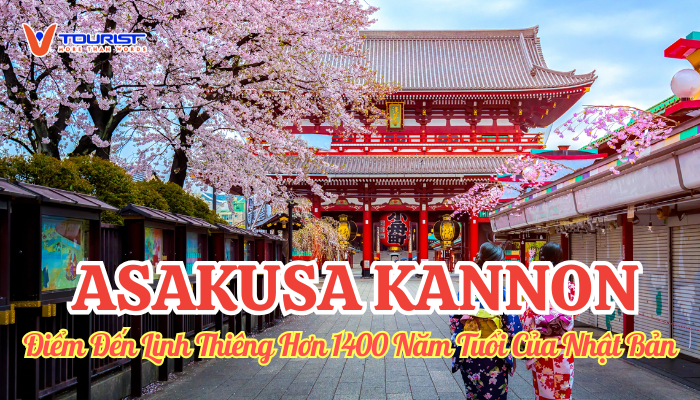 Khám phá đền thờ Asakusa Kannon – ngôi đền linh thiêng hơn 1.400 năm tuổi giữa lòng Tokyo, biểu tượng văn hóa và tâm linh bậc nhất Nhật Bản.