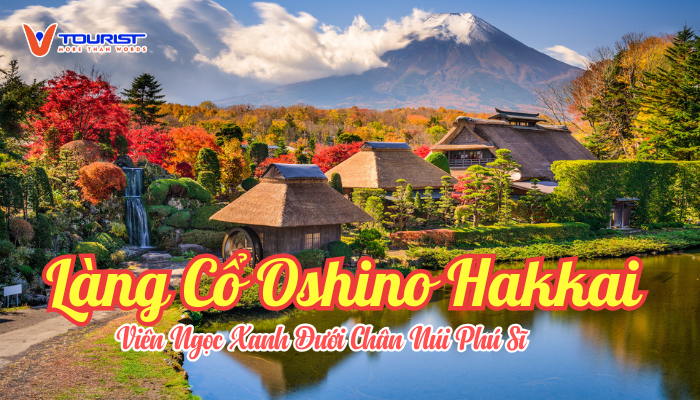 Khám phá làng cổ Oshino Hakkai thiên đường bình yên dưới chân núi Phú Sĩ với hồ nước trong vắt, khung cảnh nên thơ và nét văn hóa Nhật Bản đậm đà bản sắc.