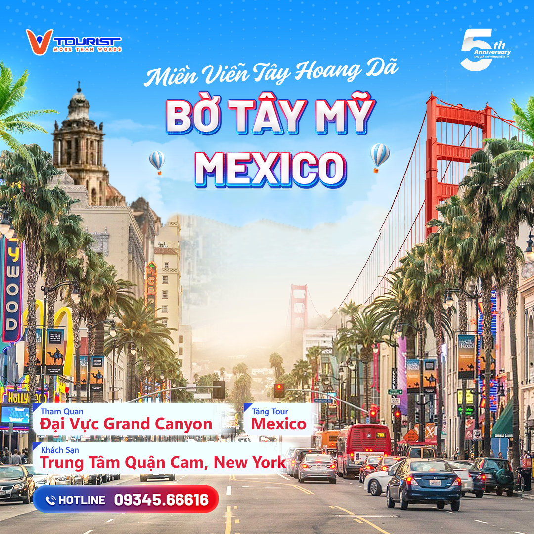 Tour Mỹ bờ Tây kết hợp xem World Cup 2026