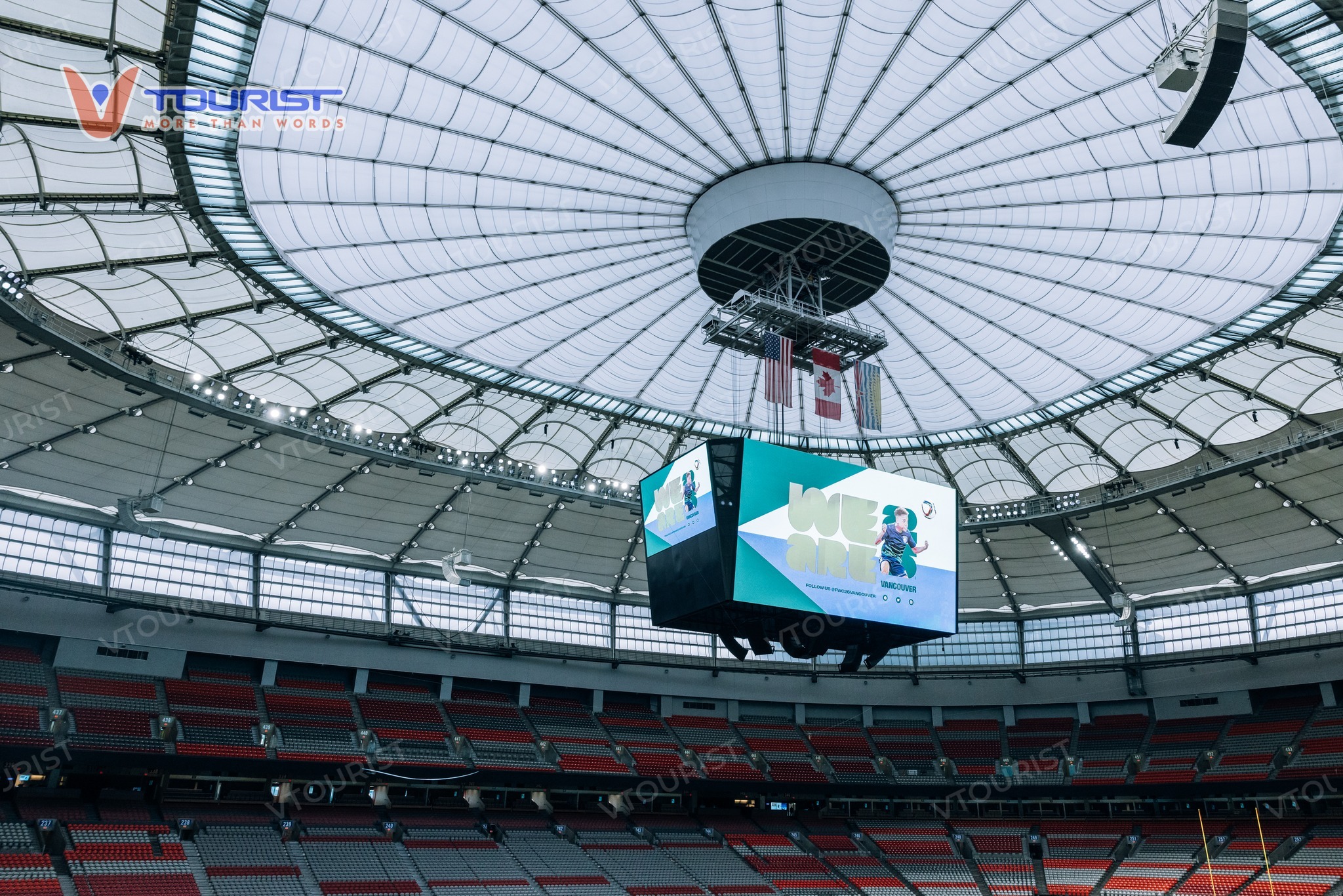 Công trình sở hữu mái che khổng lồ có thể thu vào mở ra lớn nhất thế giới