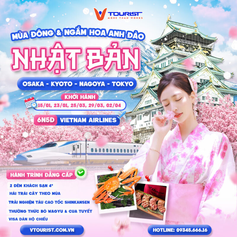 Du Lịch Nhật Bản khám phá cung đường vàng chỉ từ 34.900.000 VNĐ