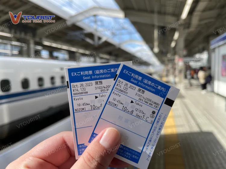 Vé tàu Shinkansen được cấu thành từ nhiều loại phí khác nhau